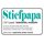 Schild Spruch "Stiefpapa Superheld, bester Freund" 30 x 20 cm Blechschild