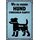 Schild Spruch "Wo du deinen Hund streicheln darfst" 20 x 30 cm Blechschild