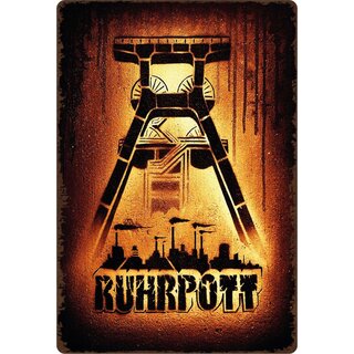 Schild Spruch "Ruhrpott" 20 x 30 cm Blechschild