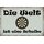 Schild Spruch "Die Welt ist eine Scheibe" 30 x 20 cm Blechschild