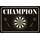Schild Spruch "Champion (Darts)" 30 x 20 cm Blechschild