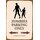 Schild Spruch "Zombies Parking Only" 20 x 30 cm Blechschild