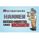 Schild Spruch "Du bist nicht nur der Hammer" 30...