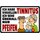 Schild Spruch "Ich habe visuellen Tinitus" 30 x 20 cm Blechschild