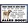 Schild Spruch "Ohne Hund ist alles doof" 30 x 20 cm Blechschild