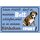 Schild Spruch "Mein Hund darf in meinem Bett schlafen" 30 x 20 cm Blechschild