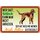 Schild Spruch "Wer sagt Glück kann man nicht anfassen Irish Setter" 30 x 20 cm Blechschild