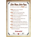 Schild Spruch "Mama, Papa, Danke sagen" 20 x 30...