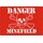 Schild Spruch "Danger Minefield" 30 x 20 cm Blechschild