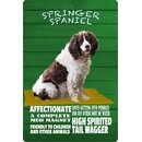 Schild Spruch "Hund Springer Spaniel Affectionate...
