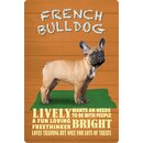 Schild Spruch "Hund French Bulldog Lively...