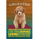 Schild Spruch "Hund Cockapoo Adorable Loving"...
