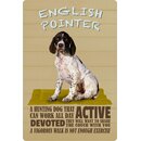 Schild Spruch "Hund English Pointer Devoted...