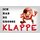 Schild Spruch "Ich hab ne grosse Klappe" 30 x 20 cm Blechschild