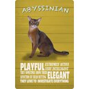 Schild Spruch "Katze Abyssinian Playful...