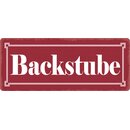 Hinweisschild "Backstube" 27 x 10 cm Blechschild