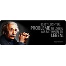 Schild Spruch "Leichter Problem zu lösen,...