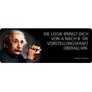 Schild Spruch "Logik von A nach B, Einstein" 27...