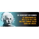 Schild Spruch "Die Herrschaft der Dummen,...