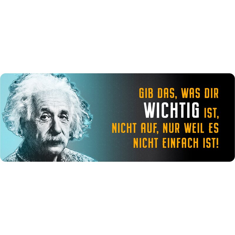 Schatzmix Spruchschild "Gib Das Was Dir Wichtig Ist" – Metallschild 20x30 Cm, Wanddeko Aus Stahl