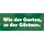 Schild Spruch "Wie der Garten, so der Gärtner" 27 x 10 cm Blechschild