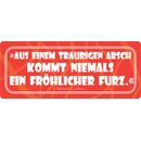 Schild Spruch "Aus einem traurigen Arsch" 27 x...