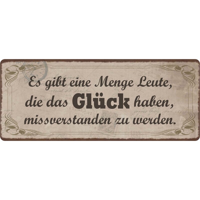 Schild Spruch 