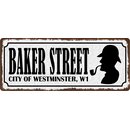 Schild Spruch "Baker Street City of Westminster,...