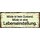 Schild Spruch "Müde ist kein Zustand" 27 x 10 cm Blechschild