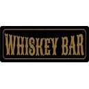 Schild Spruch "Whiskey Bar" 27 x 10 cm Blechschild