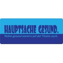 Schild Spruch "Hauptsache Gesund" 27 x 10 cm...