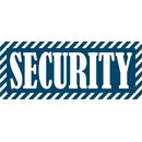 Schild Spruch "Security" 27 x 10 cm Blechschild
