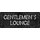 Schild Spruch "Gentlemen´s Lounge" 27 x 10 cm Blechschild