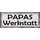 Schild Spruch "Papas Werkstatt" 27 x 10 cm Blechschild