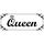 Schild Spruch "Queen" 27 x 10 cm Blechschild