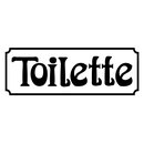 Schild Spruch "Toilette" 27 x 10 cm Blechschild