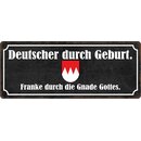 Schild Spruch "Franke durch die Gnade Gottes"...