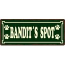 Schild Spruch "Bandit´s Spot" 27 x 10 cm...