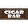 Schild Spruch "Cigar Bar" 27 x 10 cm Blechschild