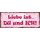 Schild Spruch "Liebe ist Du und Ich" 27 x 10 cm Blechschild