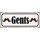 Schild Spruch "Gents" 27 x 10 cm Blechschild