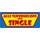 Schild Spruch "Alle Superhelden sind Single" 27 x 10 cm Blechschild