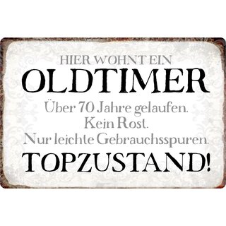 20 x 30 cm Blechschild Neu lustiger Spruch Topzustand... OVP Oldtimer 