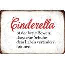 Schild Spruch "Cinderella ist der Beweis" 30 x...