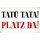 Schild Spruch "Tatü Tata Platz da" 30 x 20 cm Blechschild
