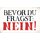 Schild Spruch "Bevor du fragst: Nein" 30 x 20 cm Blechschild