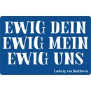 Schild Spruch "Ewig dein, ewig mein, ewig uns"...