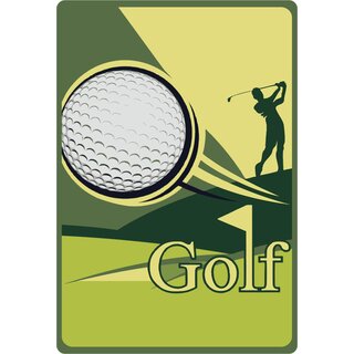 Schild Motiv "Golf spielen" 20 x 30 cm Blechschild
