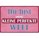 Schild Spruch "Du bist meine kleine perfekte...