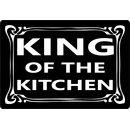 Schild Spruch "King of the kitchen" 30 x 20 cm...